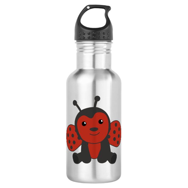 Garrafa Damybug Red Cute Animais Para Crianças (Frente)