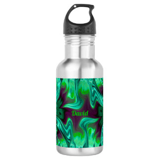 Garrafa DAVID ~ Tons de Verde e Roxo