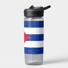 Garrafa de água com bandeira de Cuba