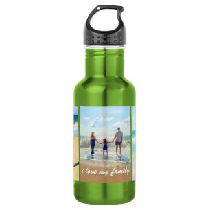 Garrafa de Água com Colagem de Fotos Personalizada