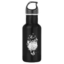 Garrafa de água com tema feminino