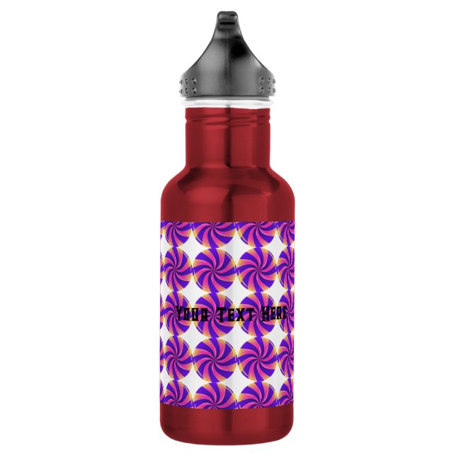 Garrafa de Água com Texto Personalizado Aqui Doce  (Direita)