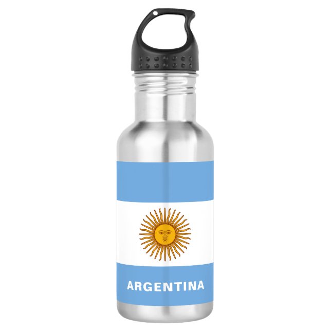 Garrafa de água da bandeira de Argentina (Frente)