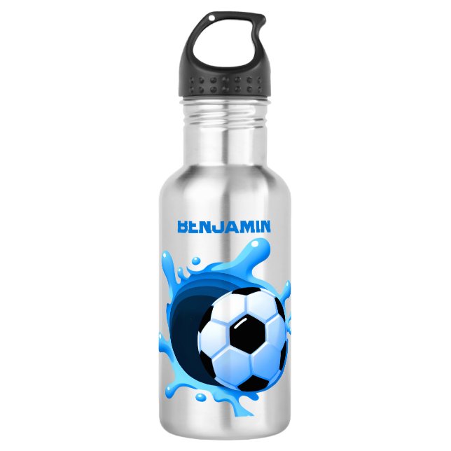 Garrafa de água da bola de futebol personalizada (Frente)