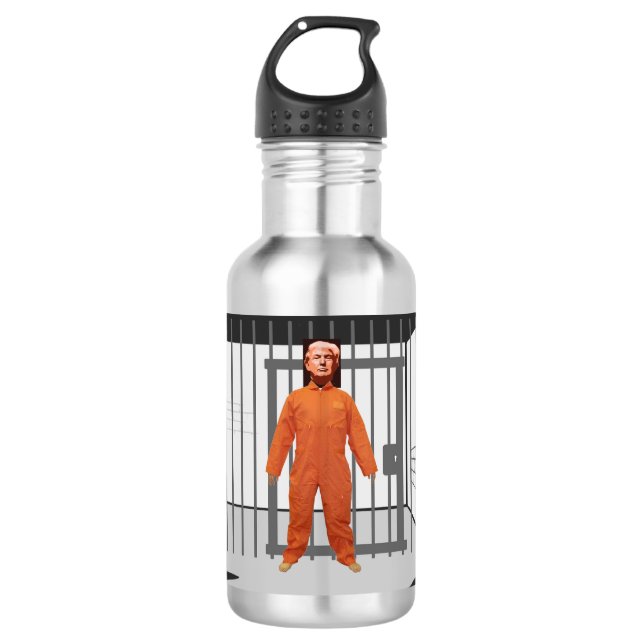 Garrafa de água da Prisoneira Trump (Frente)
