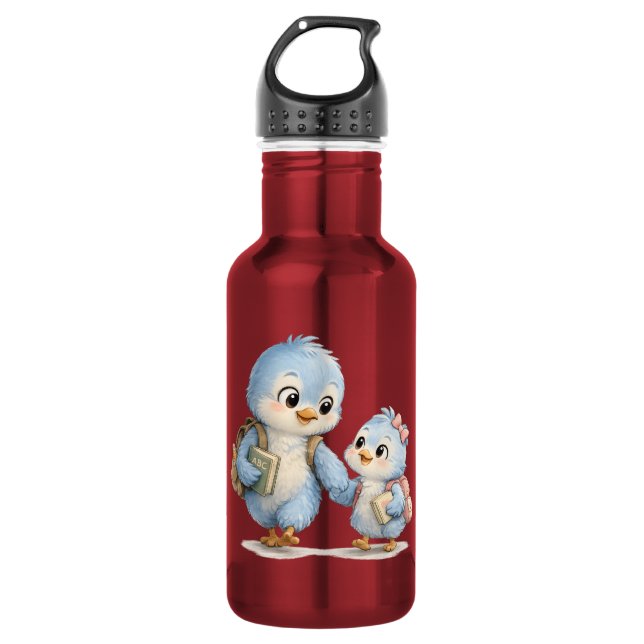Garrafa de Água de Aço Inox Blue Bird (Frente)