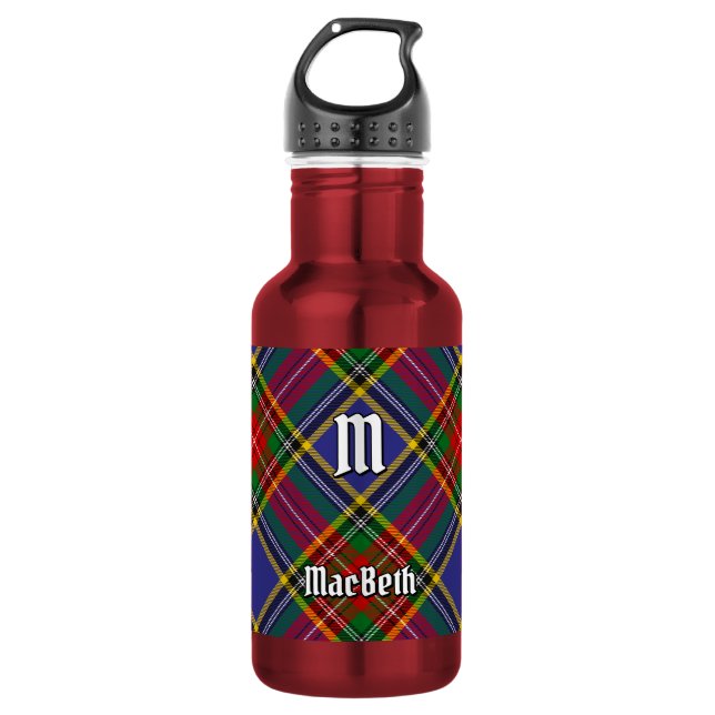 Garrafa de água de aço inoxidável Clan MacBeth Tar (Frente)