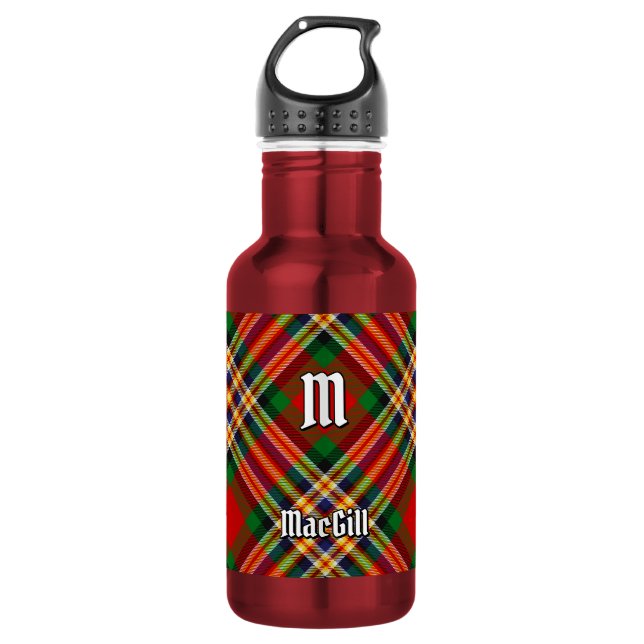 Garrafa de água de aço inoxidável Clan MacGill Tar (Frente)