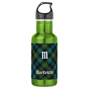 Garrafa de água de aço inoxidável com tartan do cl