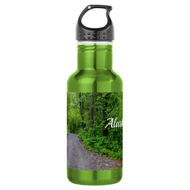 Garrafa de Água de Aço Inoxidável de Paraíso Verde (Frente)
