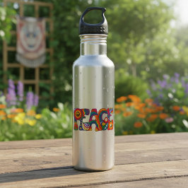 Garrafa de Água de Aço Inoxidável de Paz