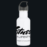 Garrafa de água de aço inoxidável para esporte de<br><div class="desc">Garrafa de Água de Aço Inoxidável para esporte de ginástica malhação. Frasco de bebida personalizado com citação motivacional. Legal ideia de presente de aniversário para amigos,  família,  fisiculturista,  treinador pessoal,  halterofilista,  entusiasta desportiva,  etc.</div>