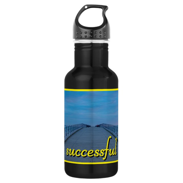 Garrafa de água de aço inoxidável personalizada (Frente)
