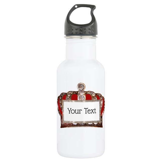 Garrafa de água de aço inoxidável personalizada "K (Frente)