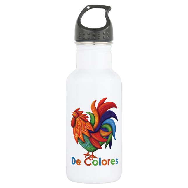 Garrafa de água de De Colores Galo Gallo (18 (Frente)