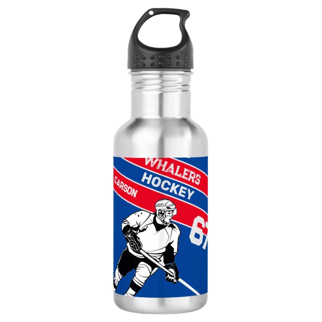 Garrafa de Água de Hóquei Personalizada (Frente)