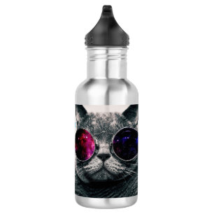 Garrafa de Água de Metal Personalizada - Gato Lega