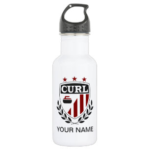 Garrafa de água de ondulação da crista - adicio