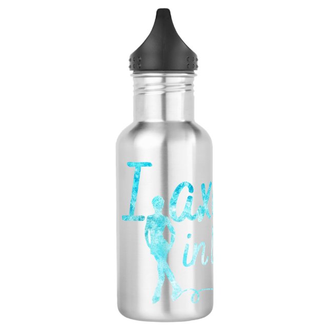 Garrafa de água de skater Axel com vida azul conge (Esquerda)