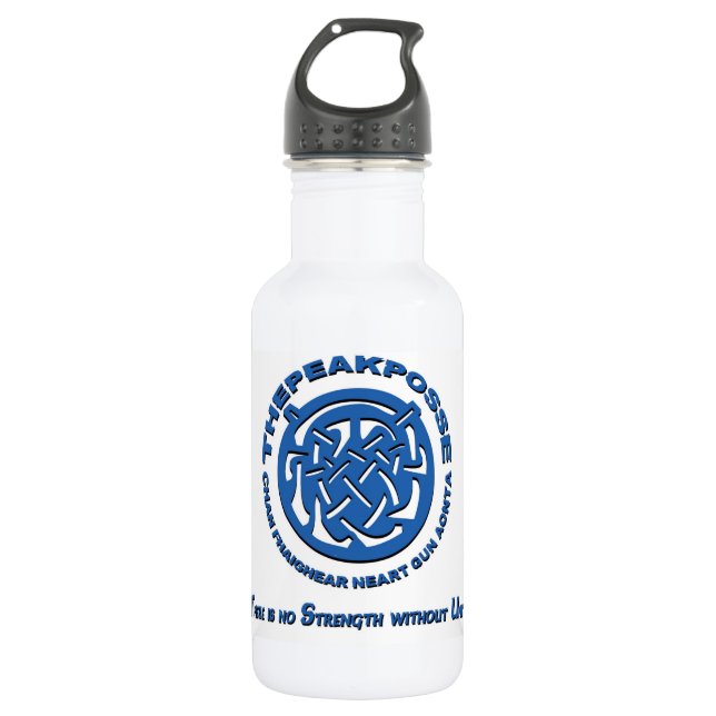 Garrafa de água de ThePeakPosse (18 onças) (Frente)