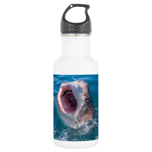Garrafa de água de Tubarão Branco (Frente)