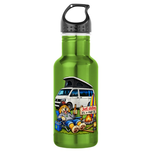 Garrafa de Água Divertida Van de Camping Vida Difí (Frente)