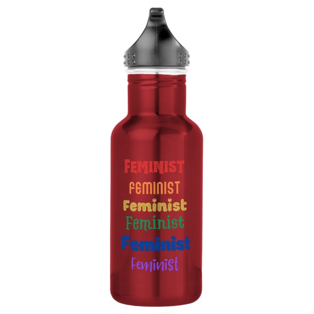 garrafa de água do orgulho feminista (Direita)