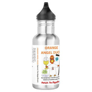 Garrafa de Água do Pato Anjo Laranja