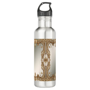 Garrafa de água do quadro do Ornamentado Dourado