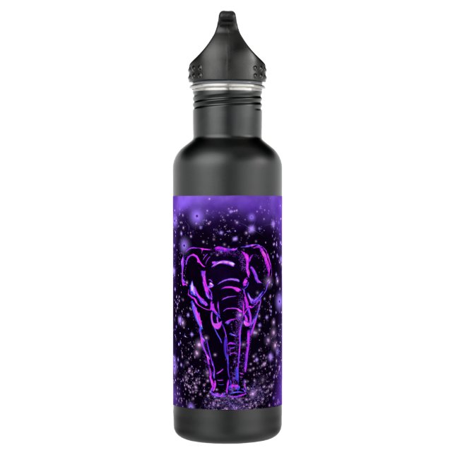 Garrafa De Água Elefante À Noite Estrelada (Direita)