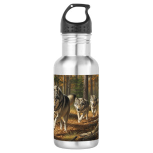 Garrafa de água estilo lobo 1