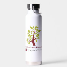 Garrafa de água isolada com logotipo CDLS