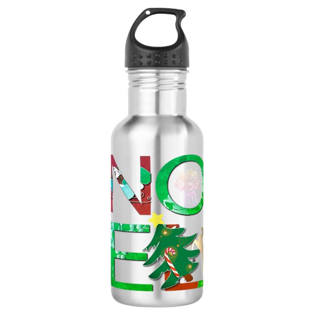 Garrafa de Água Noel de Natal (Frente)