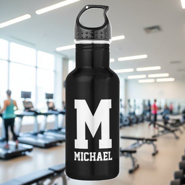 Garrafa de água para esportes de doação personaliz (Monogrammed water bottle)