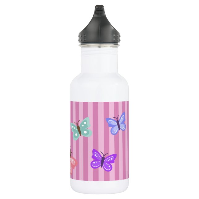 Garrafa de água personalizada da borboleta (Direita)
