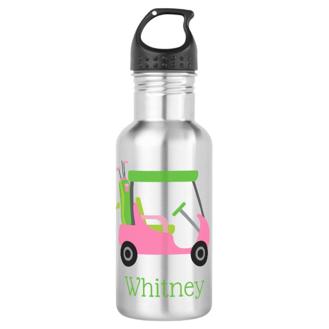Garrafa de água personalizada de um carrinho de go (Frente)