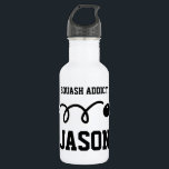 Garrafa de água personalizada dos esportes para o<br><div class="desc">Garrafa de água personalizada dos esportes para o jogador ou o treinador da polpa. Ideia desportiva do presente para o aniversário ou o Natal. Design moderno da tipografia com nome feito sob encomenda, citações engraçadas, slogan ou monograma. Criar sua própria garrafa monogrammed original da bebida. Apropriado para mulheres e miúdos/crianças...</div>