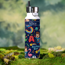 Garrafa de Água Personalizada para Crianças Alphal