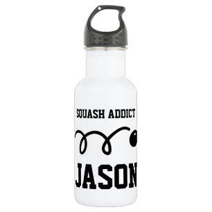 Garrafa de água personalizada para jogador de squa