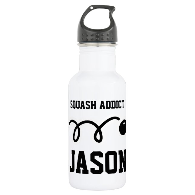 Garrafa de água personalizada para jogador de squa (Frente)