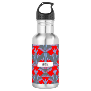 Garrafa de Água Personalizada Red Bellflower