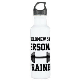 Garrafa de água pessoal do instrutor, nome