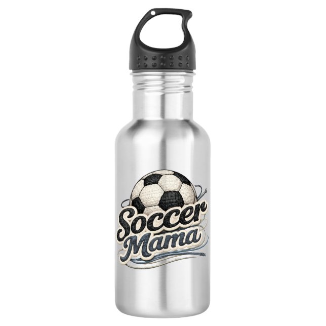Garrafa de Água Soccer Mama Presente para Mãe de D (Frente)