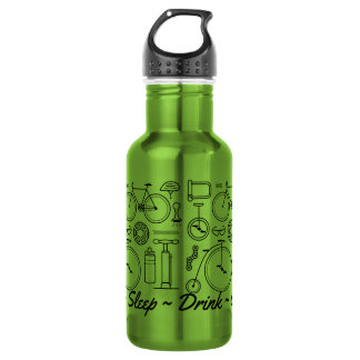 Garrafa de água Tema de Ciclismo Personalizado