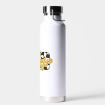 Garrafa de água xadrez Bobcats: Ouro