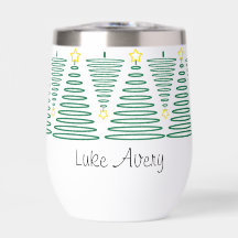 Garrafa de árvore de férias personalizável