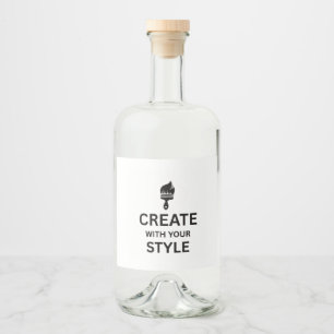 Garrafa de Bebida Alcoólica Personalizada Minimali