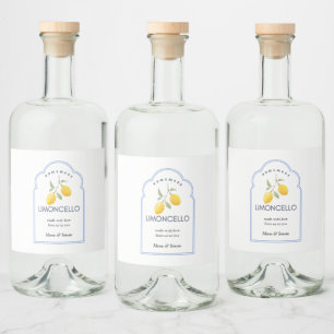 Garrafa de Casamento de Limões Limoncelo Moderno E