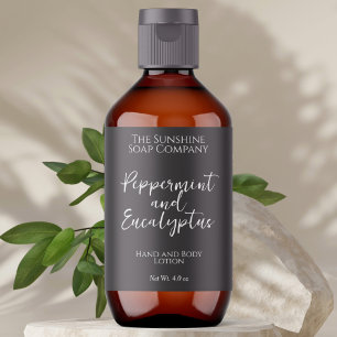 Garrafa de cosméticos minimalista ou etiqueta de s