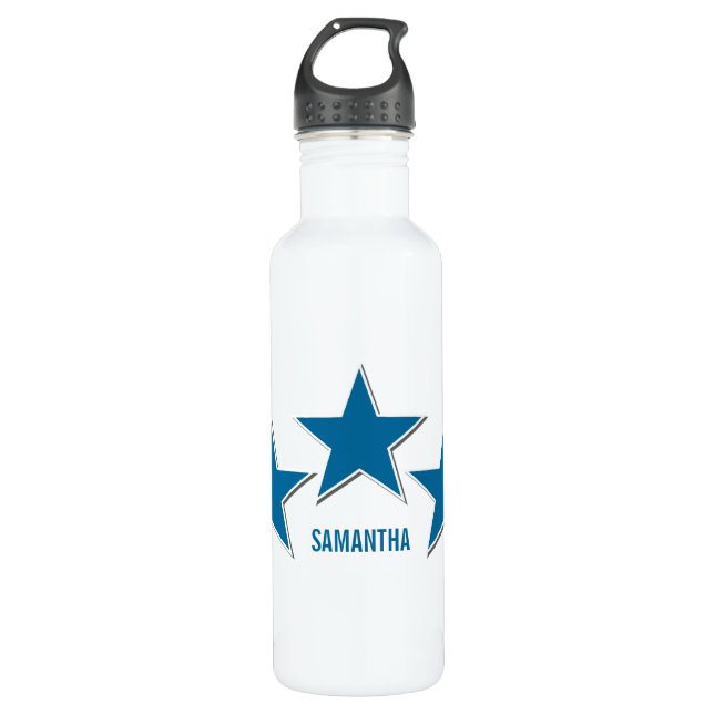 Garrafa de Liberdade Trio Estelar, Azul (Frente)